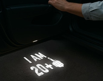 2X Custom Car Door Welcome Light – Personalized LED Projection • Fun & Stylish Puddle Lamp gift for Girlfriends Day Labor Day
