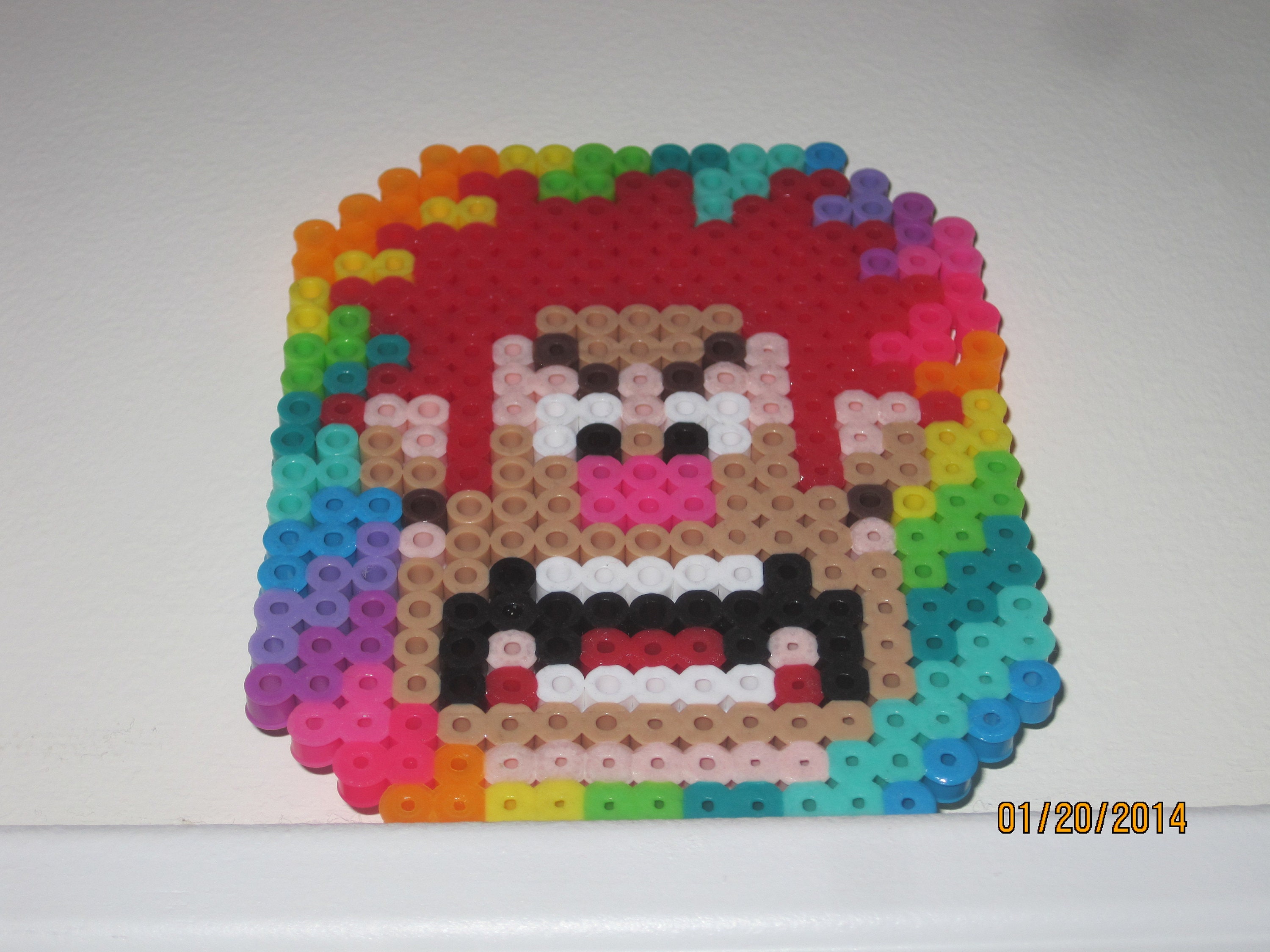 Rainbow Friends Roblox Keychains Perler Bead Art Red/orange/green/blue/ purple 