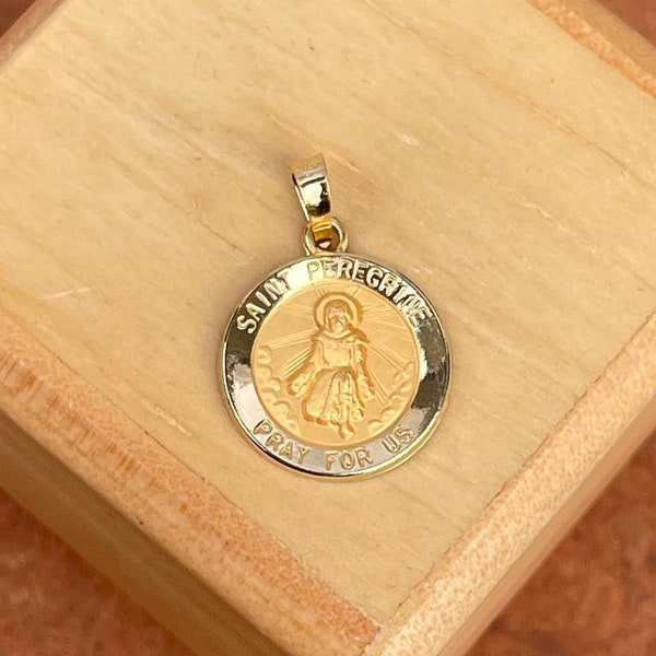 Gold St Peregrine Medal - Etsy