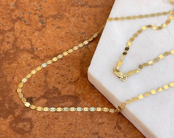 アクセサリー US 1920's 14K gold chain necklace Mid-Century 20 Inch Chain Necklace in 14k Yellow Gold