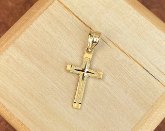 Diamond cut cross necklace online