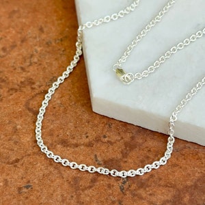 Sterling Silver 2.40mm Curb Link Chain Necklace NEW Various Lengths Available Unisex Design