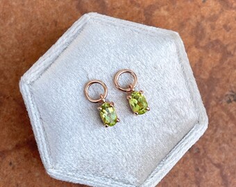 Rose Gold and Peridot Earrings | Etsy Rose Gold and Peridot Earrings | Etsy
