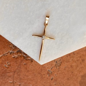 Cross with diamond in middle online