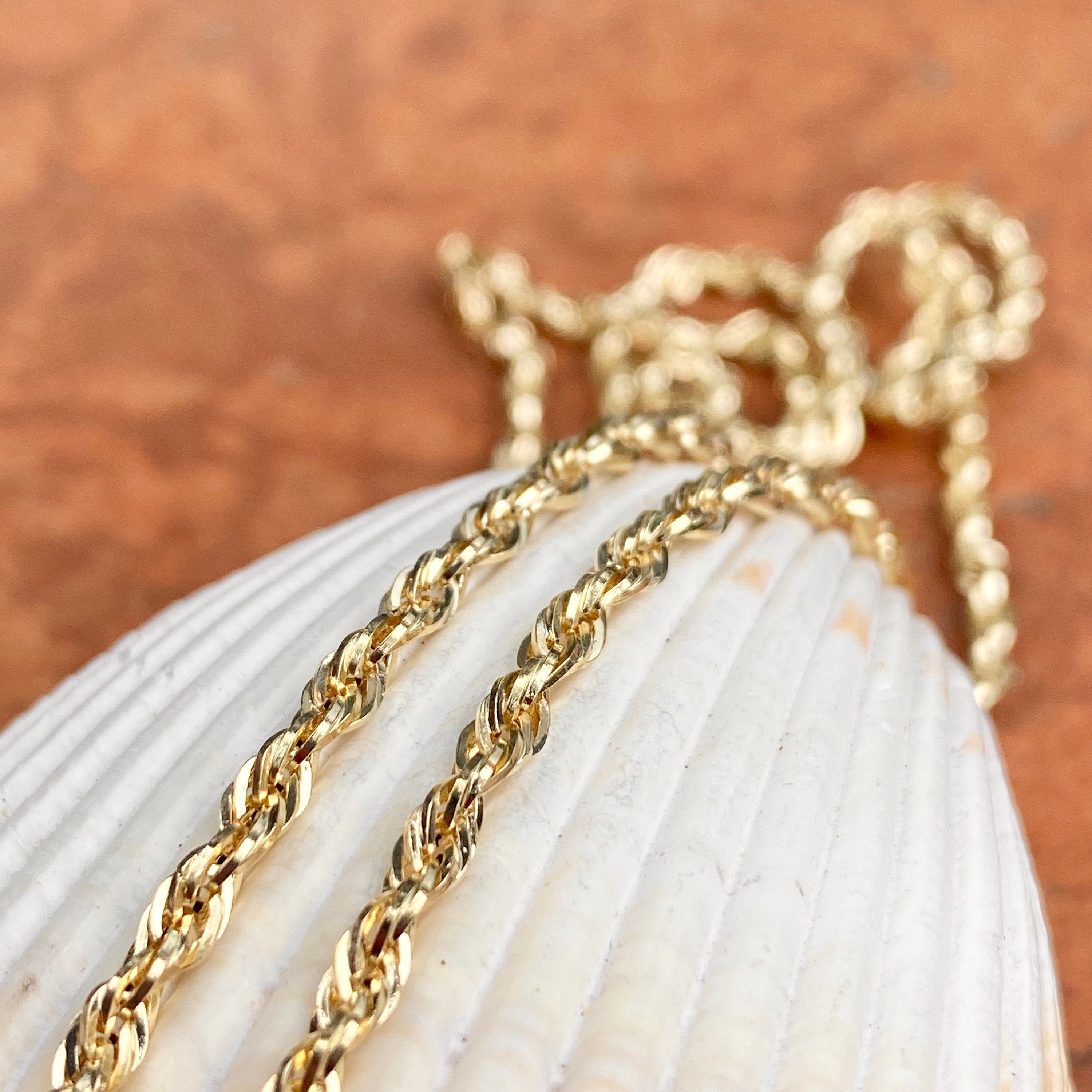 14KT Yellow Gold Semi-solid 2.8MM Rope 