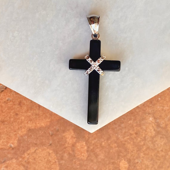 Onyx sale cross pendant