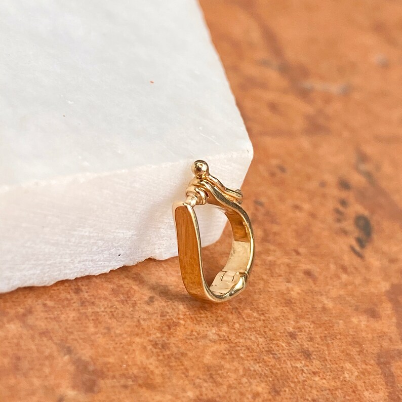 14KT Yellow Gold Enhancer Slide Omega Bail Locking for Pearls Etsy