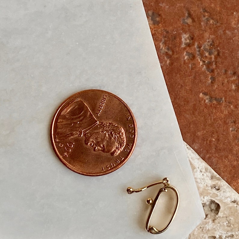 14KT Yellow Gold Pendant Bail Enhancer/ Pearl Shortener for Etsy