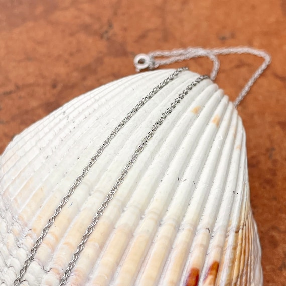 Solid 14k White Gold .95mm Box Foot Chain Ankle Bracelet Anklet 並行輸入品