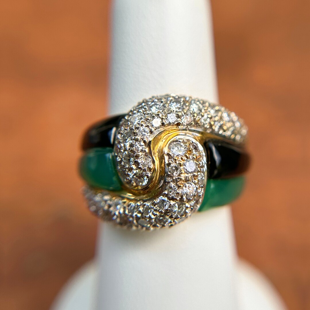 18Kゴールド デザインリング✴︎used ✴︎ 18K Gold Coin Ring | eBay