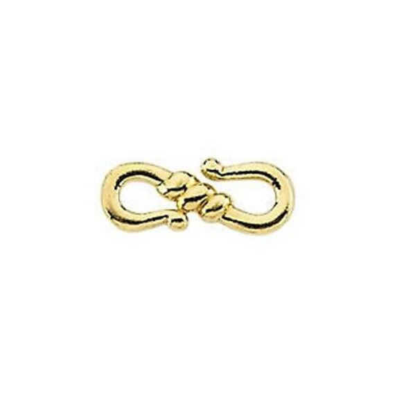 18KT Yellow Gold S-hook Design Clasp 