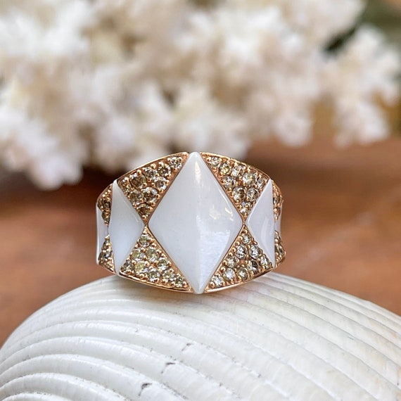 Guter Designer Roberto Demeglio 18KT Rosegold Gold Pave Diamant