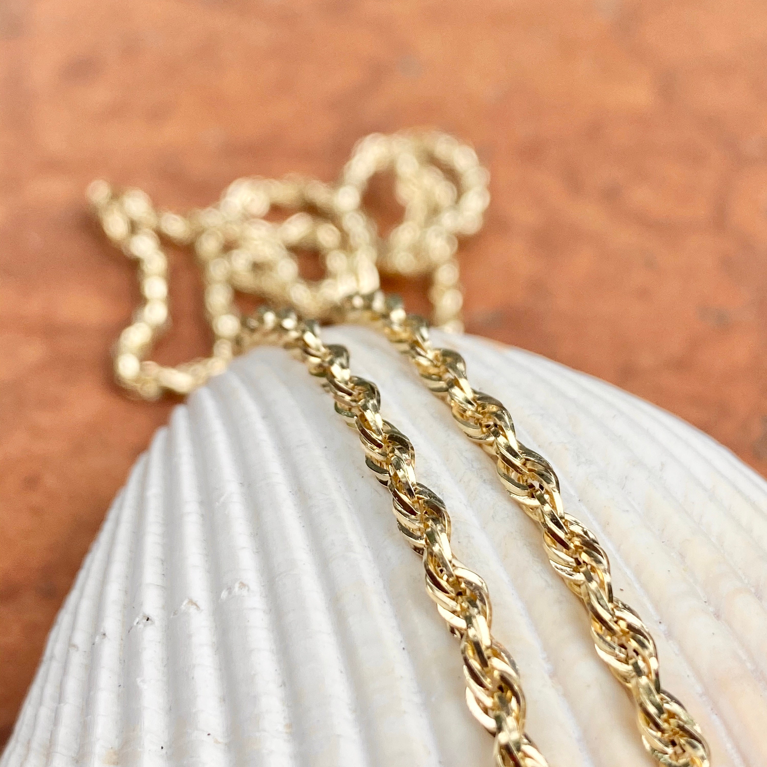14KT Yellow Gold Semi-solid 2.8MM Rope 