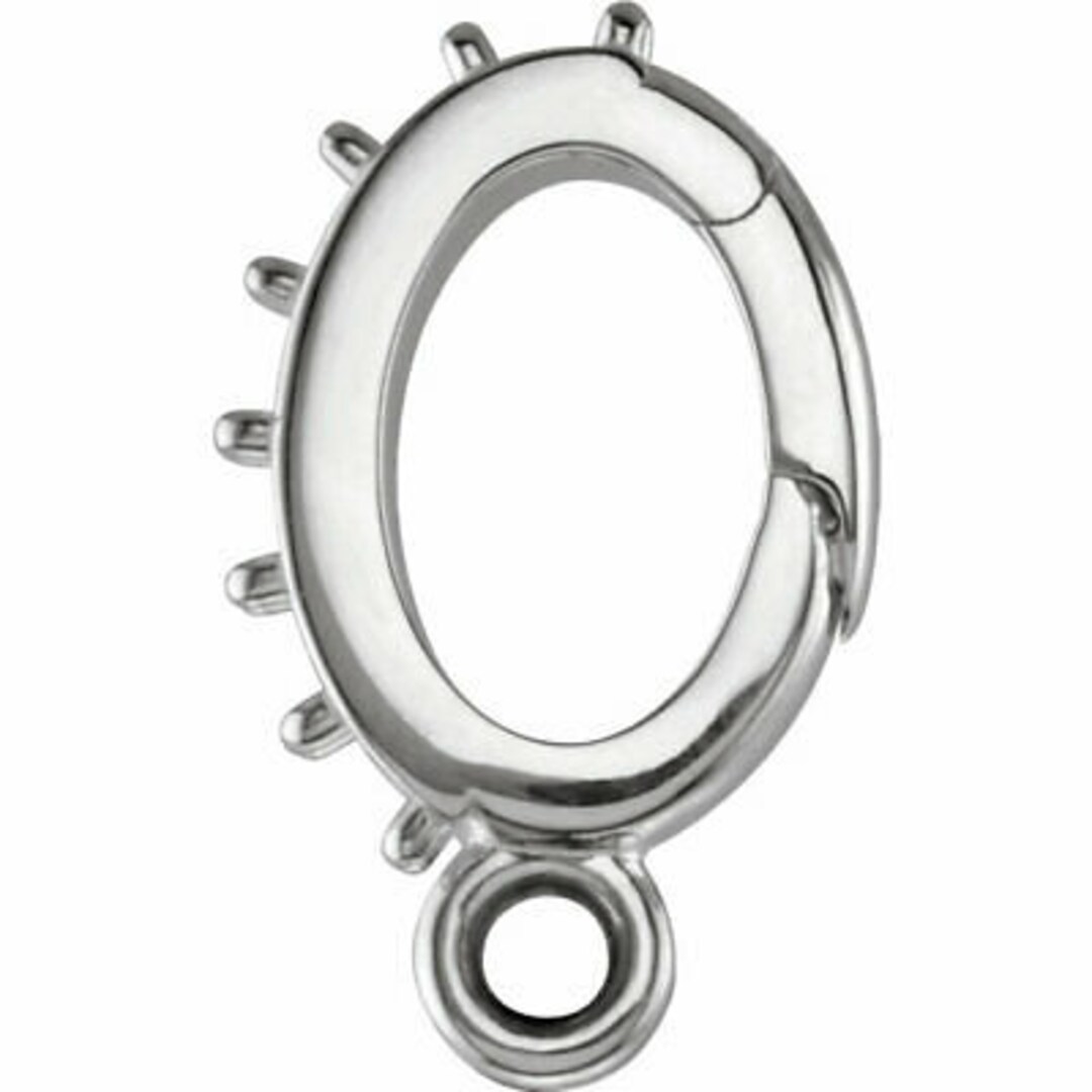 Platinum Diamond Slide Pendant Hanger Enhancer for Omega Pearl NEW Etsy