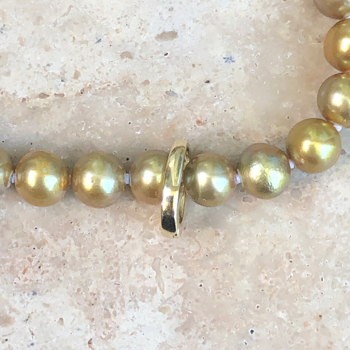 14KT Yellow Gold Polished 8mm Pendant Enhancer Bail Slide Etsy