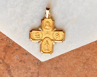 14KT Yellow or White Gold Four Way 