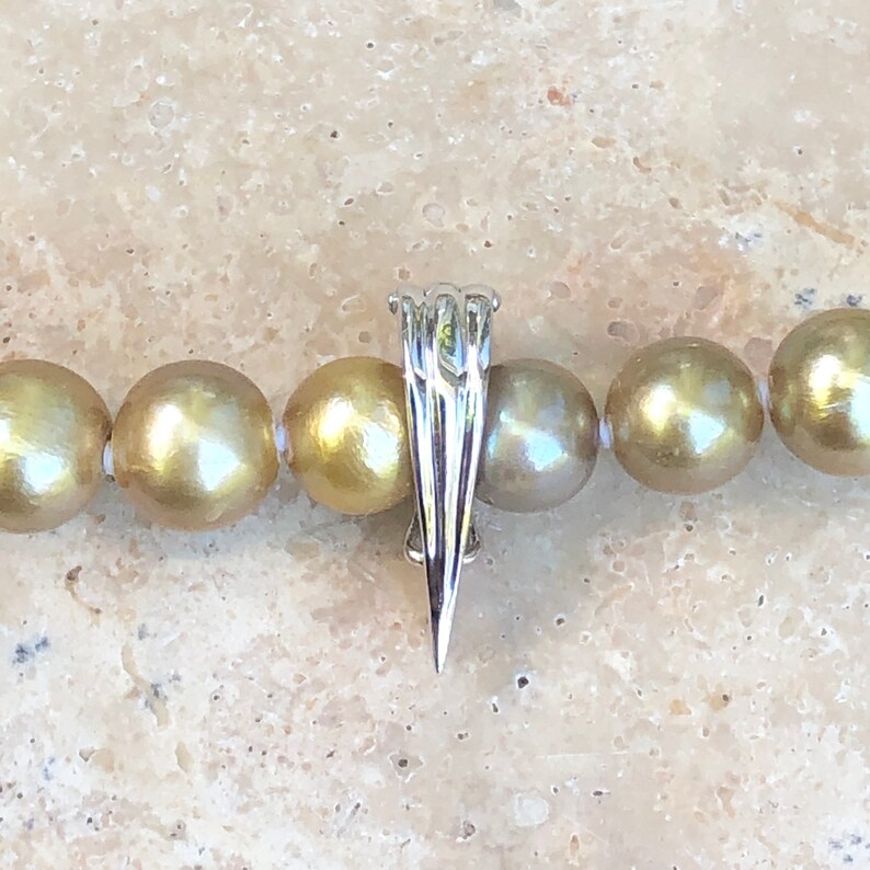 Sterling Silver Pendant Hanger Slide Enhancer for Omega Pearl Etsy