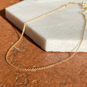 14KT Yellow Gold .90MM Cable Chain Necklace NEW Various Lengths Solid
