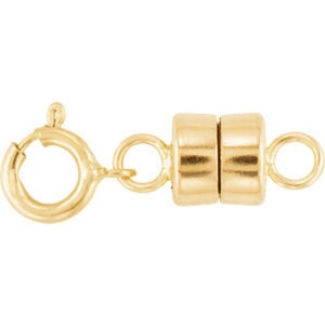 Gold magnetic necklace clasp clearance