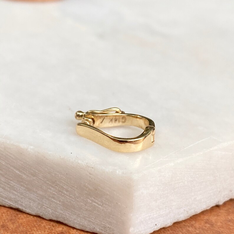 14KT Yellow Gold Enhancer Slide Omega Bail Locking for Pearls Etsy