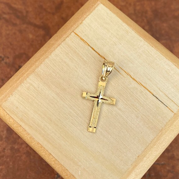 Diamond cut hotsell cross