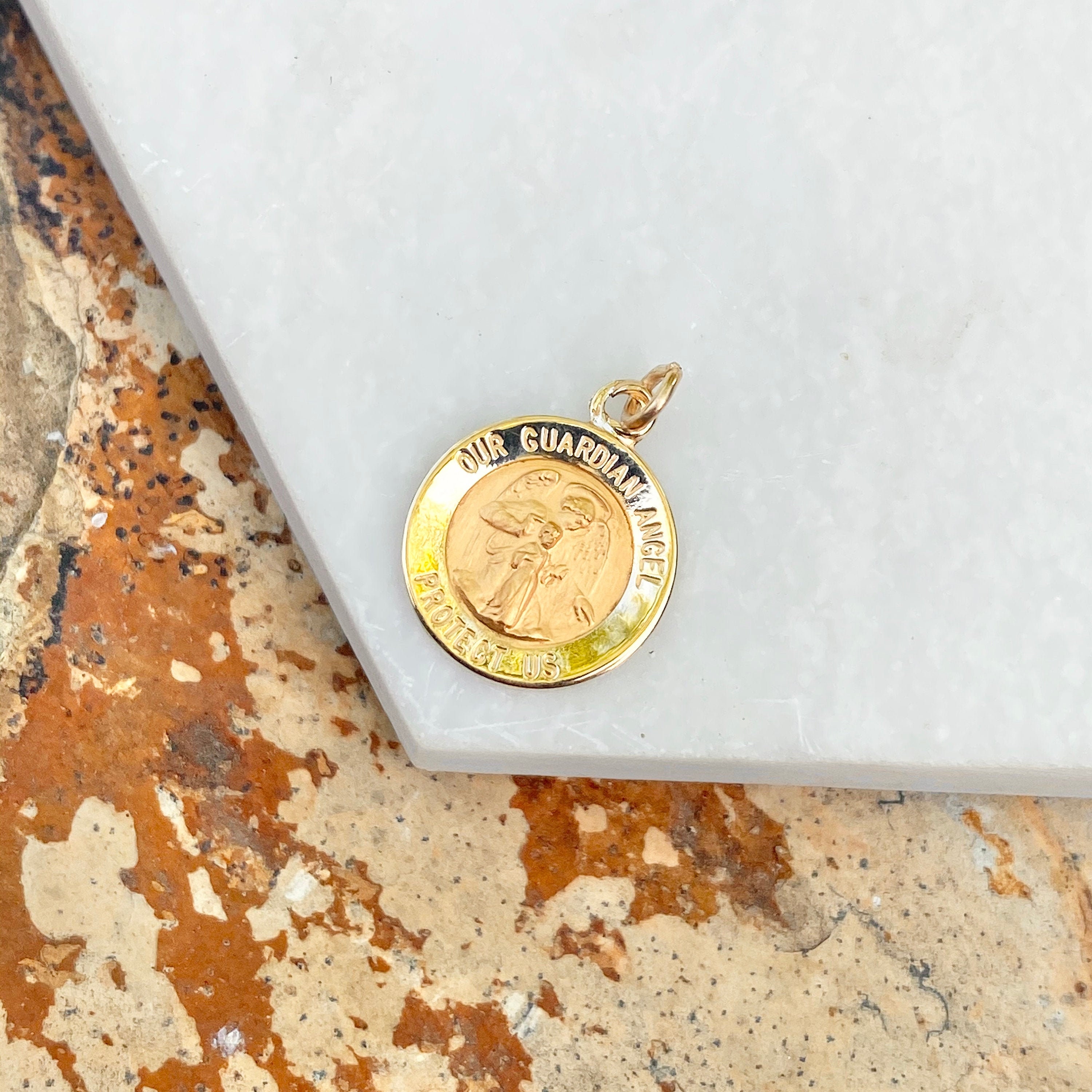 Guardian angel sale gold pendant