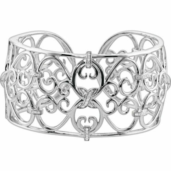Crystal Bracelet for Women - Anniversary Gift - American Diamond Bracelet -  Aurelia Crystal Bracelet Bangle by Blingvine