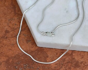 ジョンローレンスサリバン Silver snake chain necklace Silver snake chain necklace