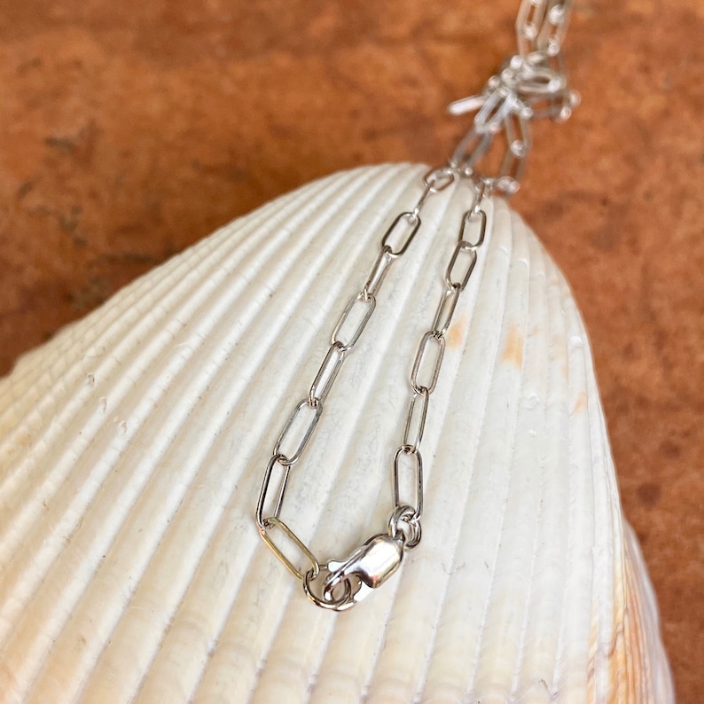 Pu&ograve; includere: Una collana a catena d'argento con chiusura a moschettone. La catena &egrave; composta da piccoli anelli rettangolari.
