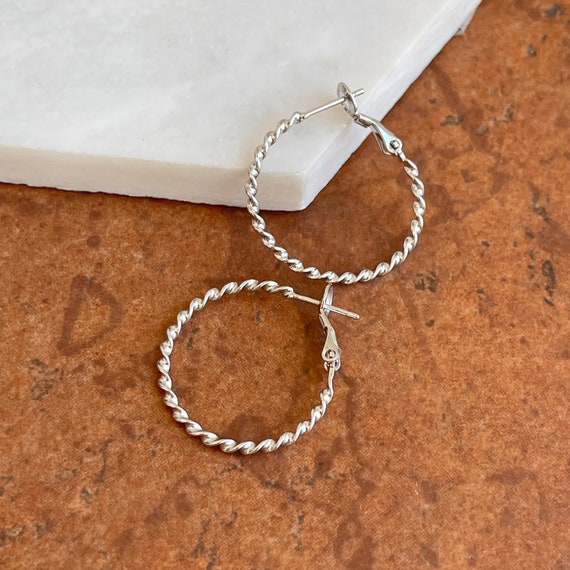 Omega back hoop sale earrings