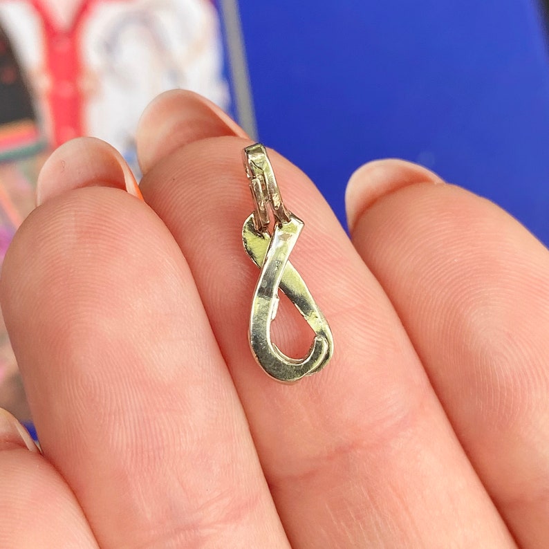 14KT White Gold 2MM Enhancer Slide Bail Hanger Necklace Etsy