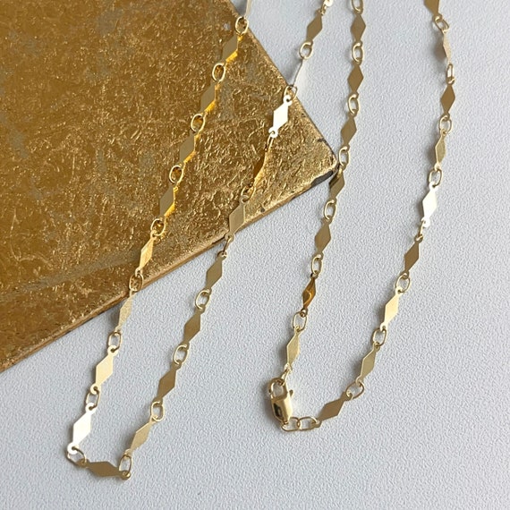 Collana A Catena In Oro Giallo Massiccio 0,8 Mm | Lunghezze 40-61 Cm | Vero Oro Con Chiusura A Moschettone | Peso 1,75 Gr
