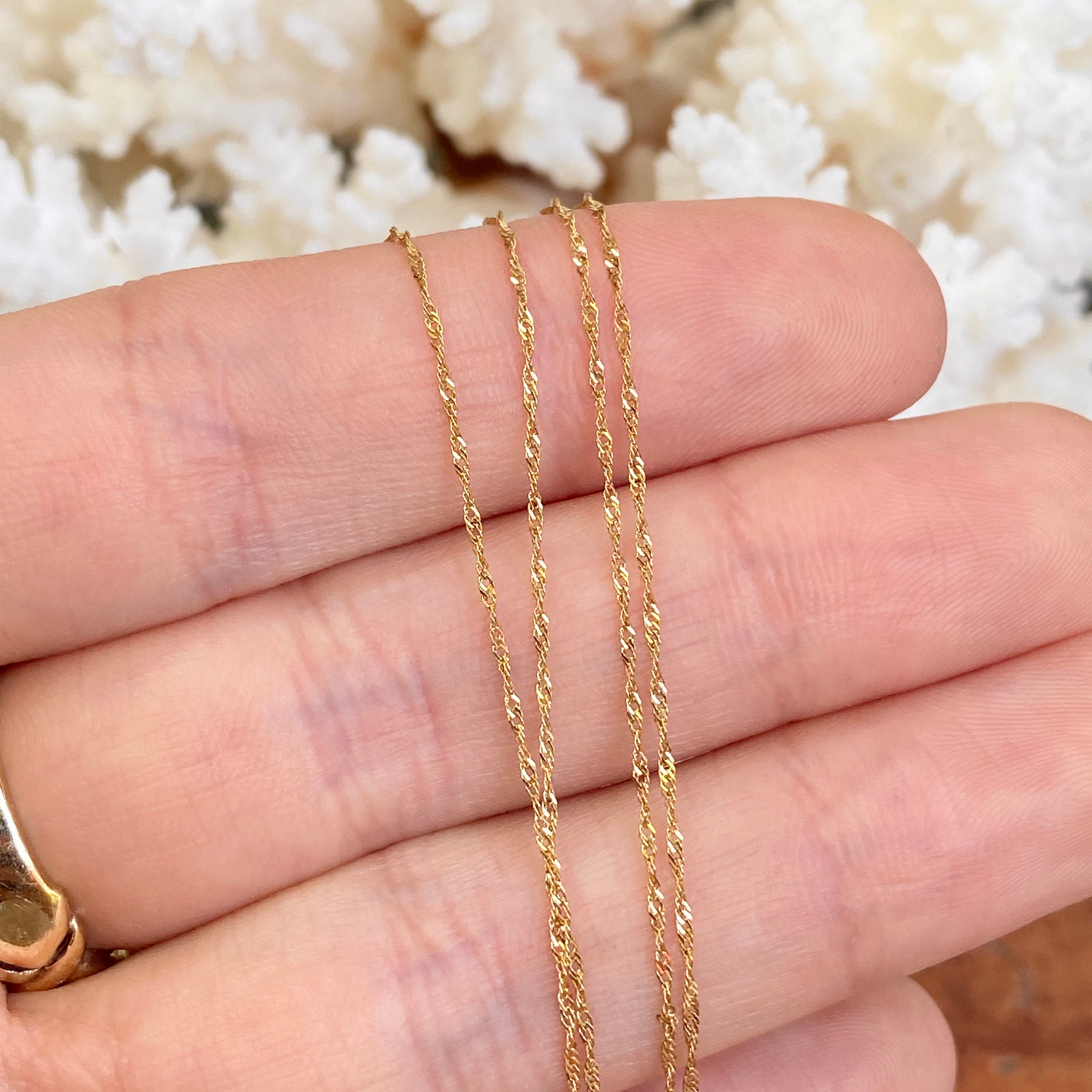 Collana Donna In Oro Giallo Vuota Corda Singapore - Gioielleria Amadori - Foto 6