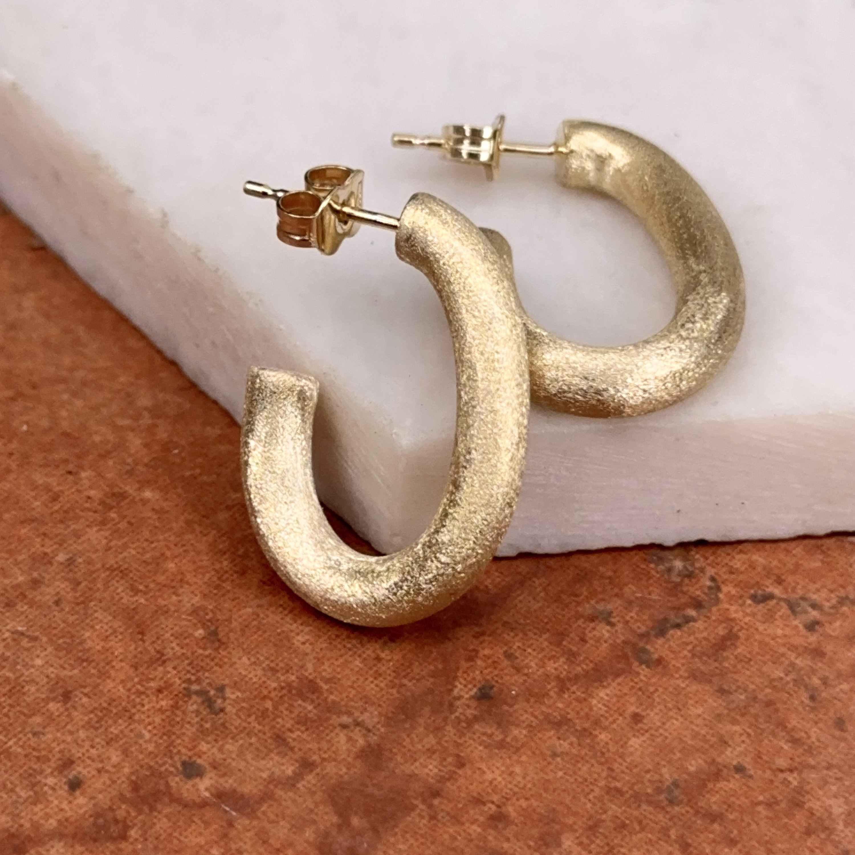 Thn Gold Square Hoop Earrngs • Small Square Hoops • 14K Gold Flled Hoop Earrngs • Smple