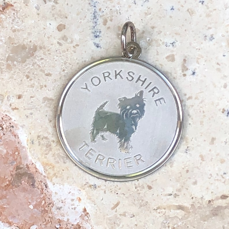 Sterling Silver Greyhound Disc Charm Pendant Sterling Silver Greyhound Disc Charm Pendant