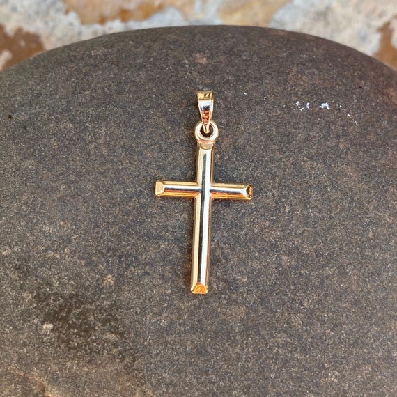 11mm x 20mm Jewel Tie 10k Yellow Gold Cross Pendant 11mm x 20mm Jewel Tie 10k Yellow Gold Cross Pendant