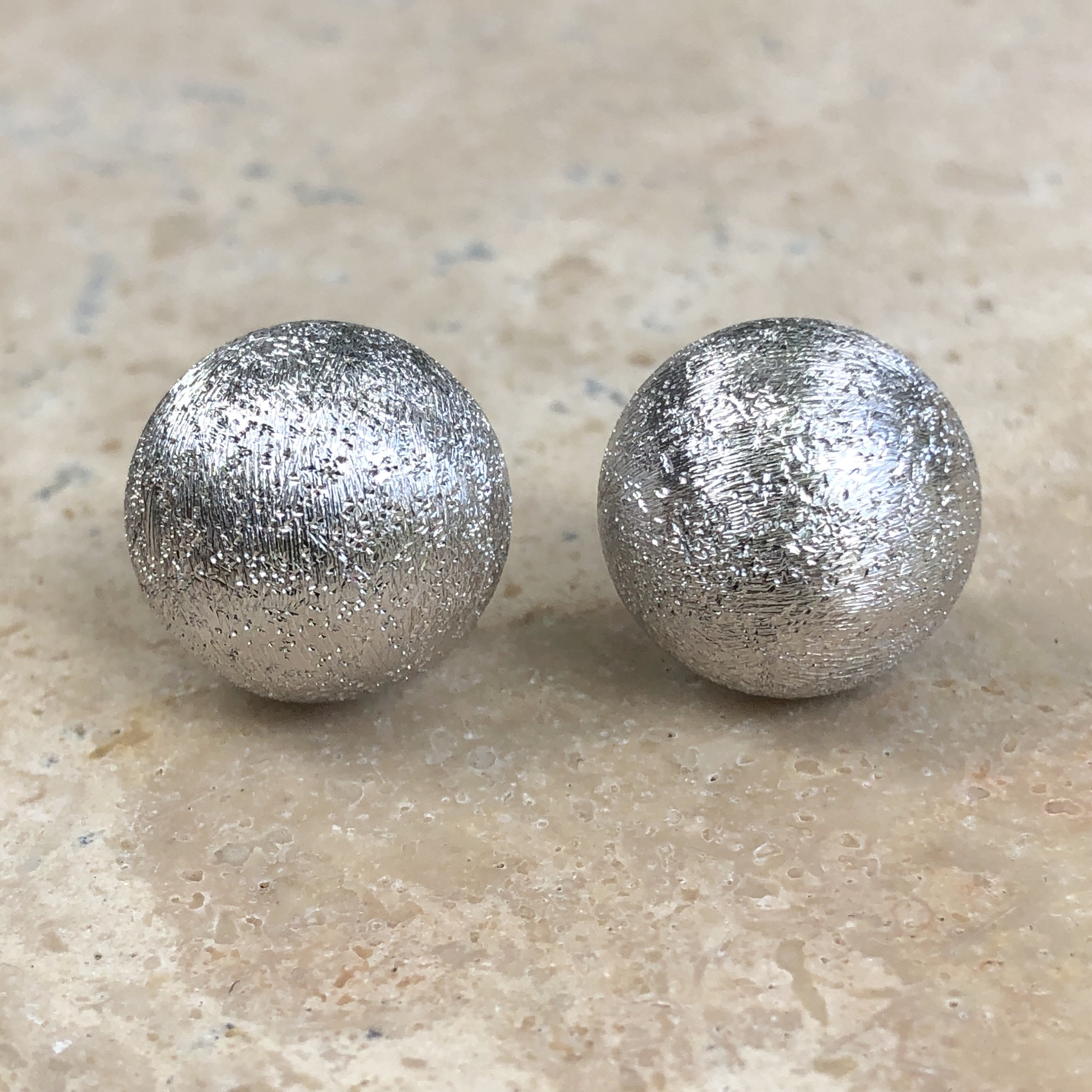 Perfect Jewelry Gift Sterling Silver Rhodium-plated Satin Finish Post Earrings Perfect Jewelry Gift Sterling Silver Rhodium-plated Satin Finish Post Earrings