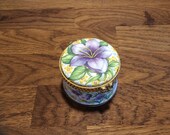 FENTON collectible fine bone China trinket box with To my wife with love under lid, wedding ring box, grooms gift to bride to be or wife