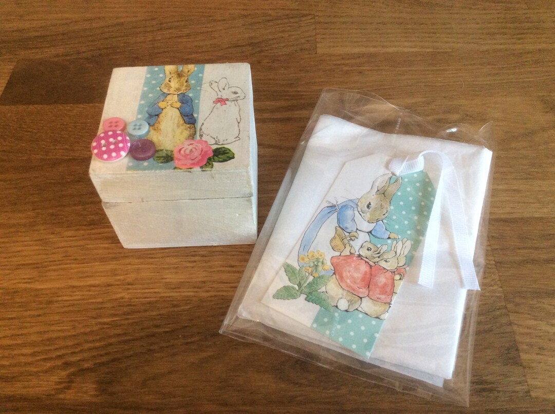 Peter Rabbit Small wooden box handcrafted first tooth box - Etsy Portugal