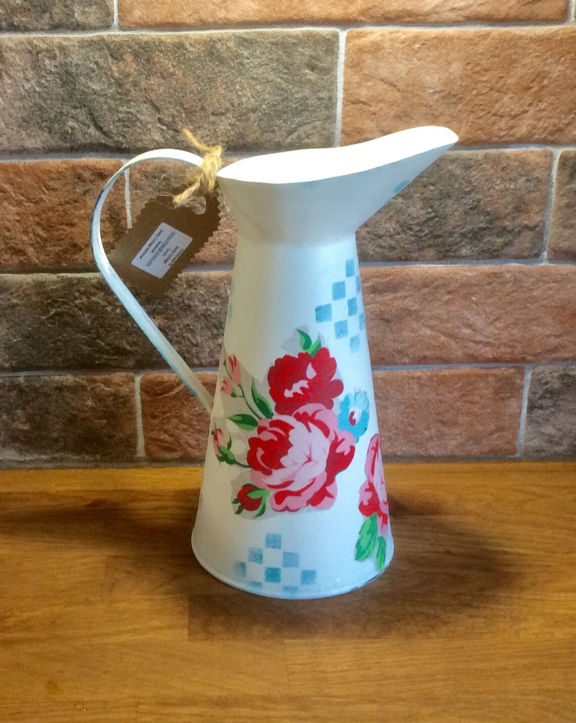 Metal Pitcher Jug. Painted Decorative Pitcher Jug. Flower Jug. Etsy UK