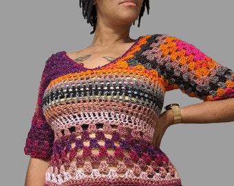 Silver Fox Top * CROCHET PATTERN*