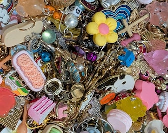 Mystery Stitch Markers Grab Bag, Crochet Knitting Charms, Surprise Yarn Gift Accessories