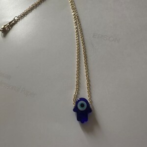 Hamsa Hand Gold Necklace