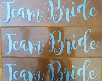 Team Bride/Groom iron on decal,Bridal party iron on transfers for T shirt.