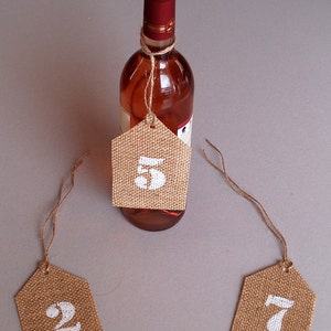 Burlap Table Numbers.Reception Table Numbers, Rustic Wedding, Wedding Table Numbers, Party Table Numbers
