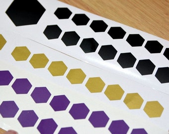 30 x Hexagon decals , Honeycomb Viny Decal.