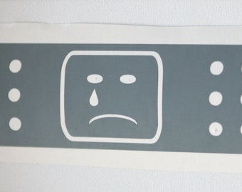 Band-Aid Vinyl Car Decal /Angry band aid decal.