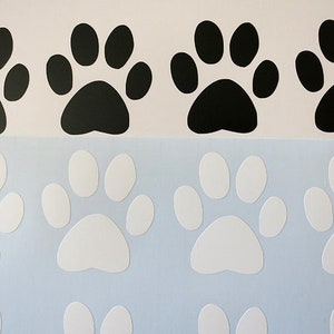 12 X Paw Stickers, Paw print Vinyl Decal.