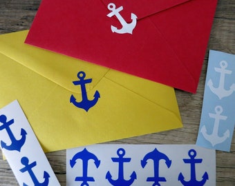 SET-20 Anchors Stickers ,Nautical decoration, Baby shower.