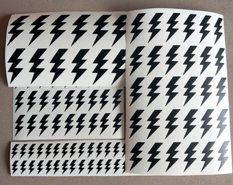 30 X Lightning Bolt Stickers, Bolt Vinyl Decal,Flash Stickers